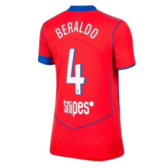 Billige Fotballdrakt Paris Saint-Germain Lucas Beraldo #4 Replika Tredjedrakt Dame 2025-26 Kortermet